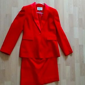 Nwot kasper two piece red suit